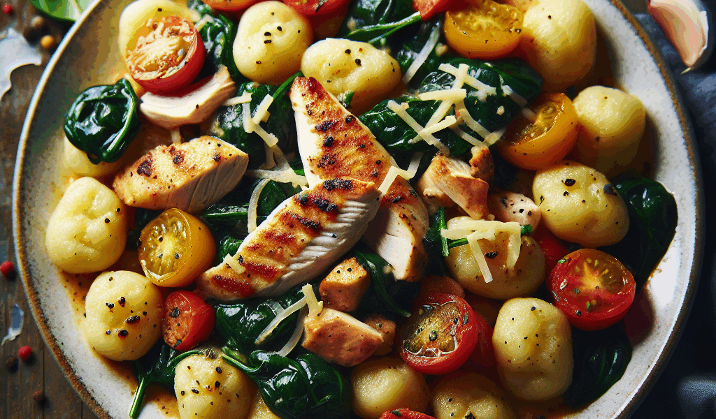 Przepis na gnocchi z kurczakiem i szpinakiem – włoskie kluseczki po polsku