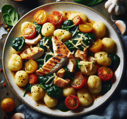 Przepis na gnocchi z kurczakiem i szpinakiem – włoskie kluseczki po polsku