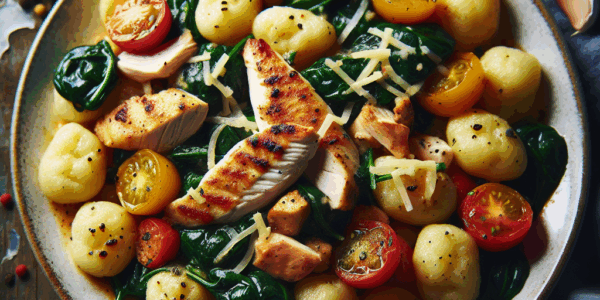 Przepis na gnocchi z kurczakiem i szpinakiem – włoskie kluseczki po polsku